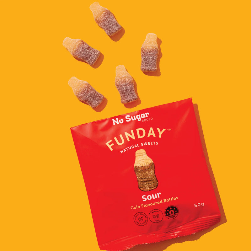Funday - Sour Cola Flavoured Bottles 50g