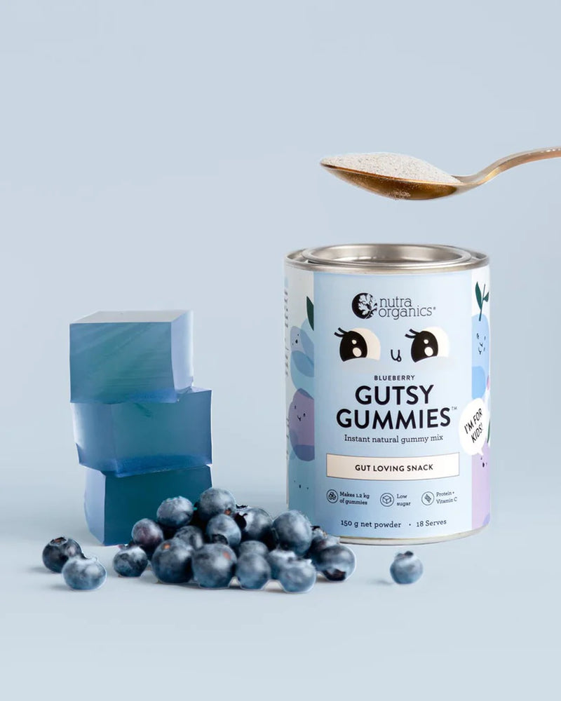 Nutra Organics - Blueberry Gutsy Gummies 150g