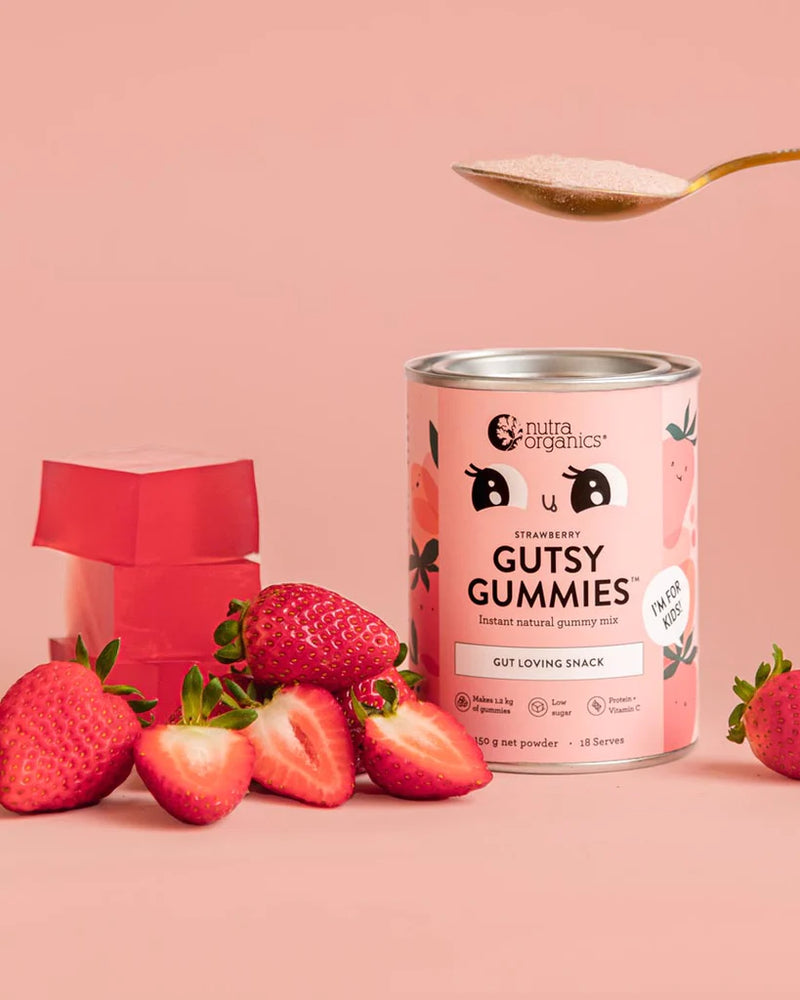 Nutra Organics - Strawberry Gutsy Gummies 150g