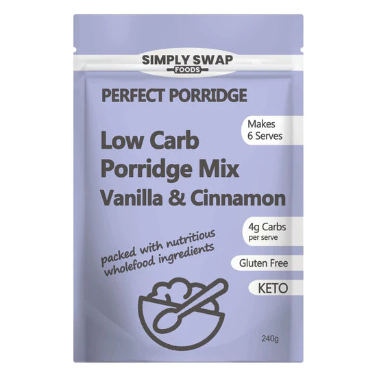 Simply Swap Foods - Keto Porridge Vanilla & Cinnamon 240g