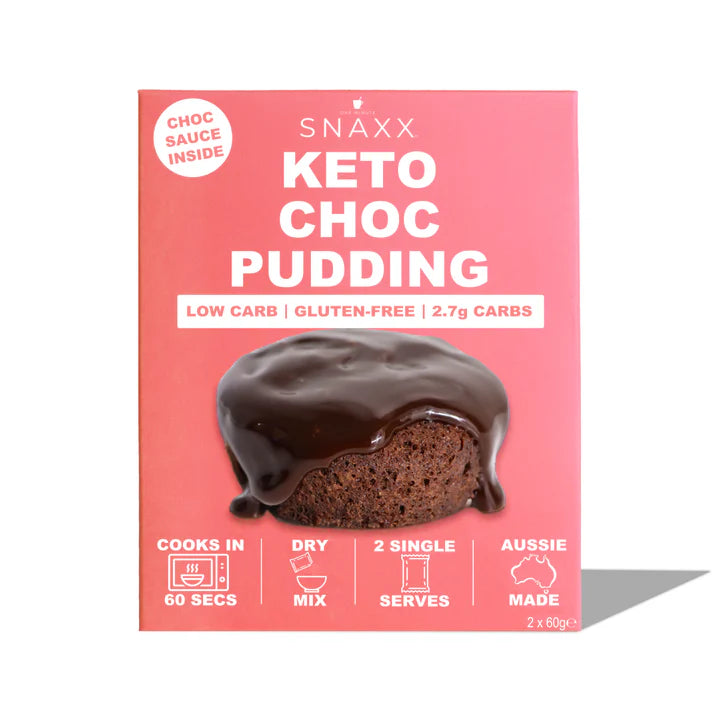 Snaxx Keto Choc Pudding 2 pkt 60g