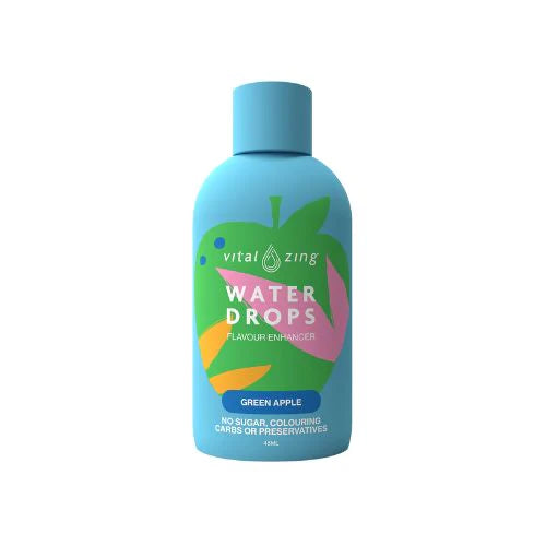 Vital Zing -  Green Apple Flavour Water Drops - 90 serves