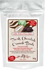 Little Zebra - Keto Dark Chocolate Crunch Buds 85g Pouch
