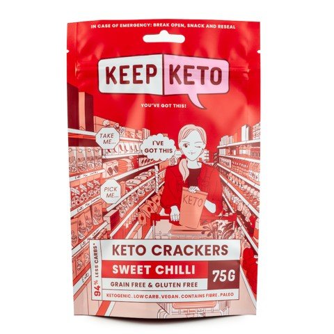 Keep Keto - Chilli Crackers 75g