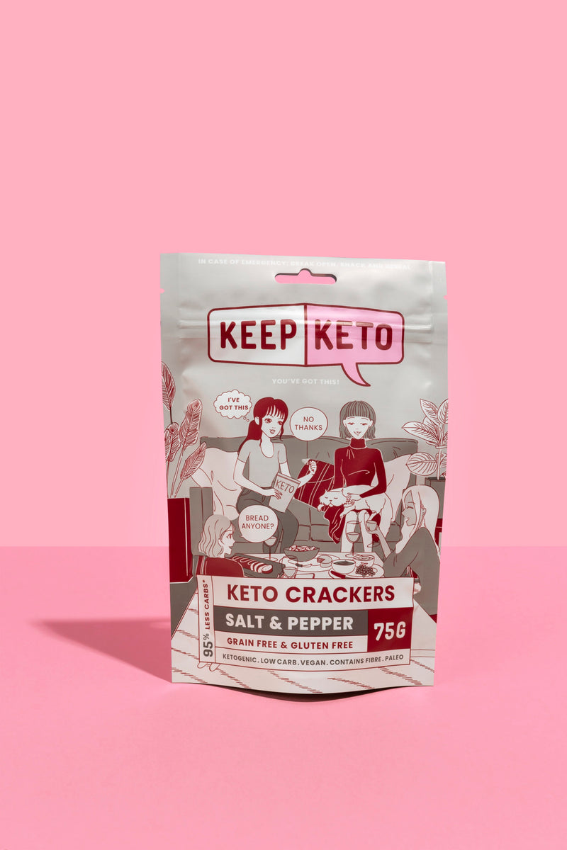 Keep Keto - Salt and Pepper Crackers 75g