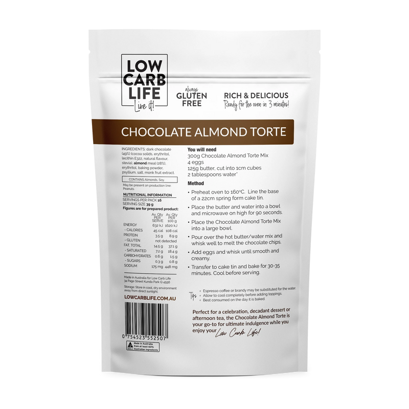 Low Carb Life - Chocolate Almond Torte 300g