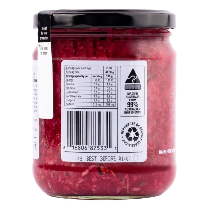 Kehoe's - Organic Fennel & Red Cabbage Sauerkraut - 410g