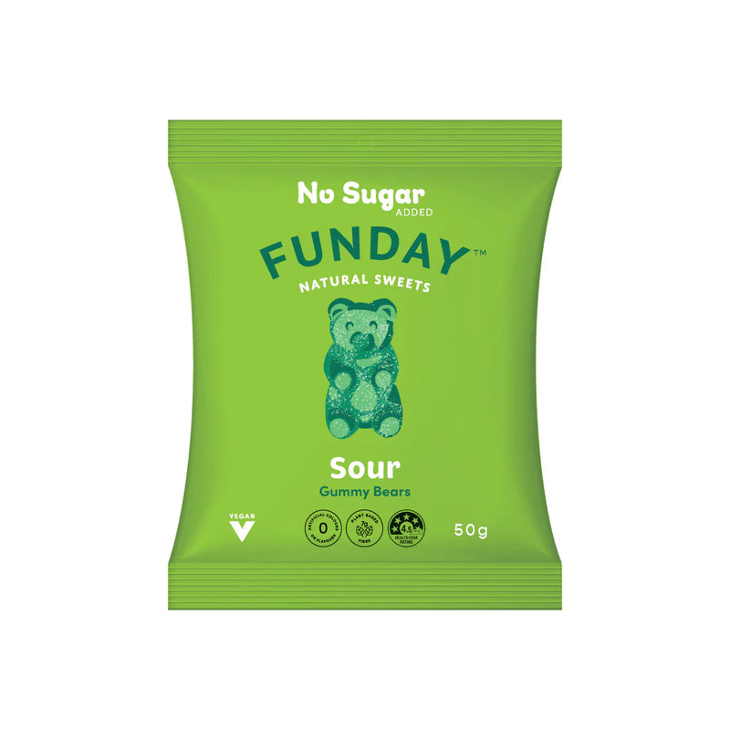 Funday - Sour Vegan Gummy Bears 50g