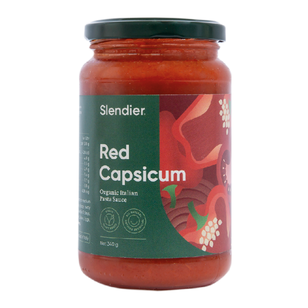slendier Red Capsicum Organic Pasta Sauce 340g